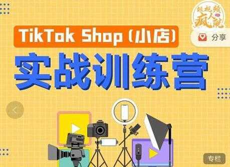 疯人院《TIKTOK SHOP小店实战训练营》海外小店带货,从0到1掌握TK小店运营-课程网