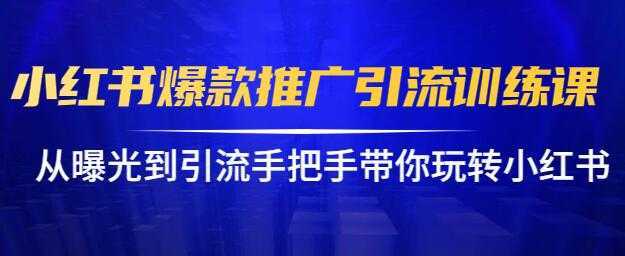 小红书怎么推广,小红书爆款推广引流训练课12.0,手把手带你玩转小红书-课程网