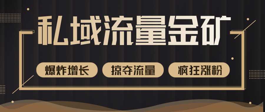 价值2200元私域流量的金矿,循环获取各大媒体精准流量,无限复制网红的精准流量!-课程网