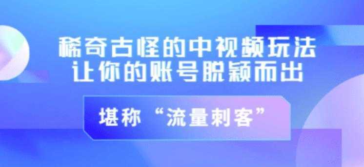 不讲李·稀奇古怪的冷门中视频冷门玩法,让你的账号脱颖而出,成为流量刺客!(图文+视频)-课程网