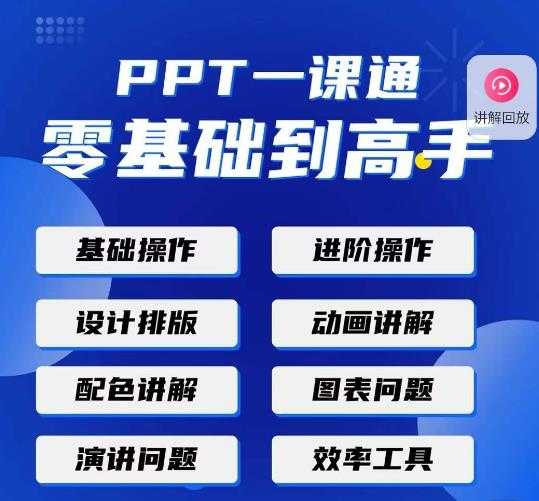 PPT·一课通·0基础到高手:通俗易懂快速掌握PPT的各种应用场合-课程网