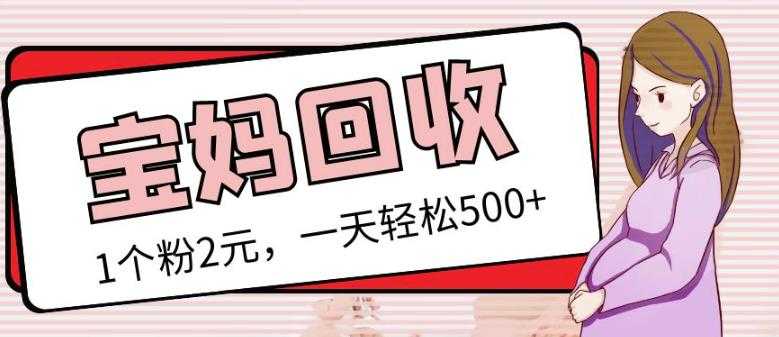 最新小红书母婴号宝妈粉回收项目,1个粉2元,一天轻松500+案例分享【粉丝包回收】-课程网