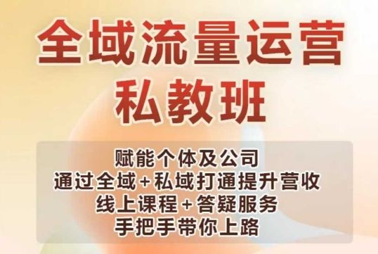 全域流量运营操盘课-课程网