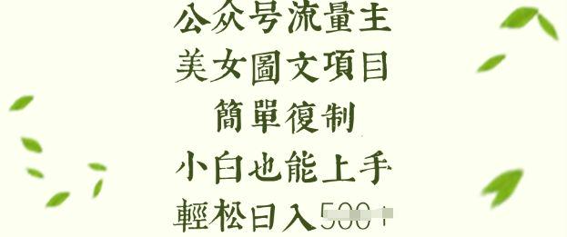 流量主长期收益项目，小白也能上手，轻松日入5张-课程网