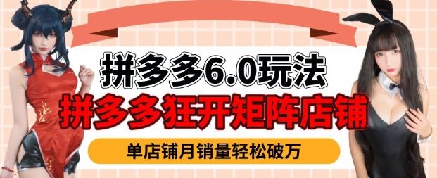 拼多多虚拟商品暴利6.0玩法,轻松实现月入过W-课程网