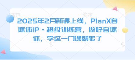 2025年新课上线,自媒体IP超级训练营,自媒体学这一门课就够了-课程网