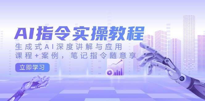 AI指令实战课,生成式AI深度讲解与应用,课程+案例-课程网
